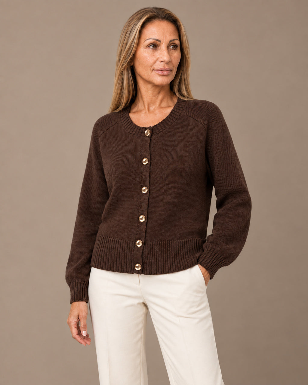 Tiffosi Abbigliamento Cardigan con bottoni dorati 