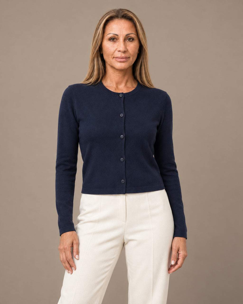 Tiffosi Abbigliamento Cardigan corto girocollo 