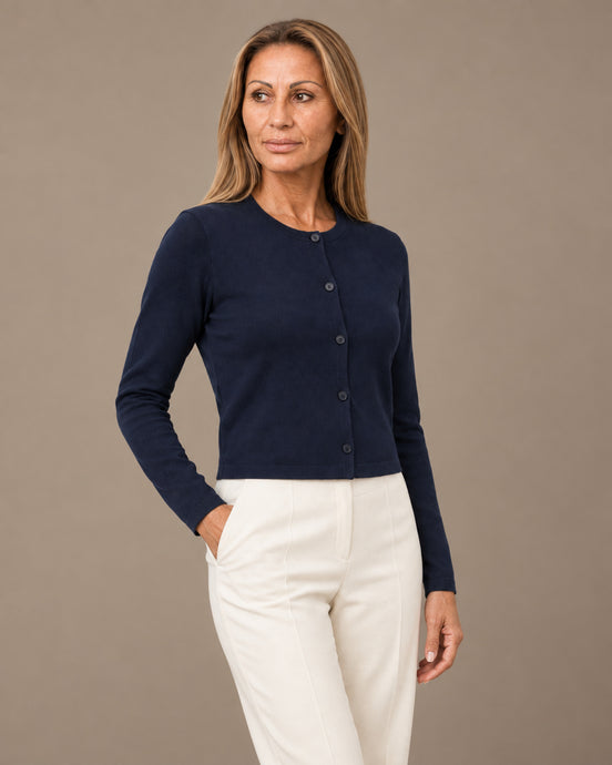 Tiffosi Abbigliamento Cardigan corto girocollo 