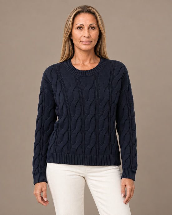 Tiffosi Abbigliamento Maglia a trecce con spalle scese 