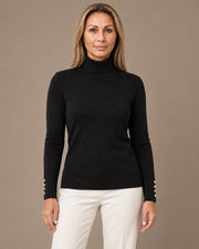 Dolcevita a maglia fine Tiffosi Nera