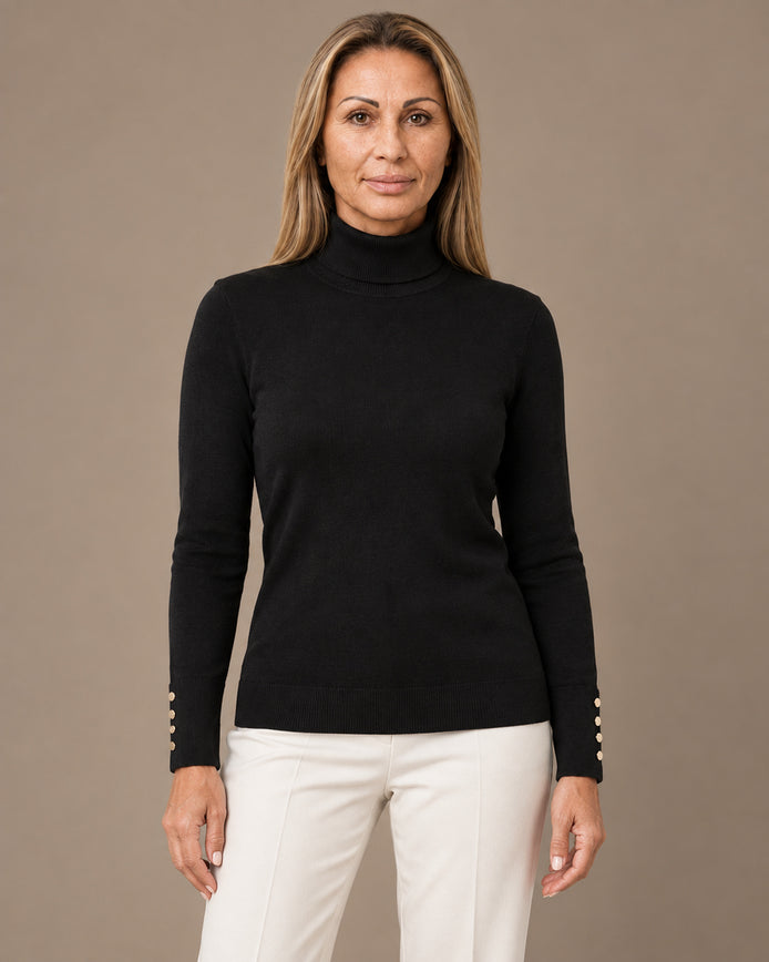 Tiffosi Abbigliamento Dolcevita a maglia fine 