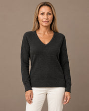 Maglia con scollo a V e maniche raglan Tiffosi Nera