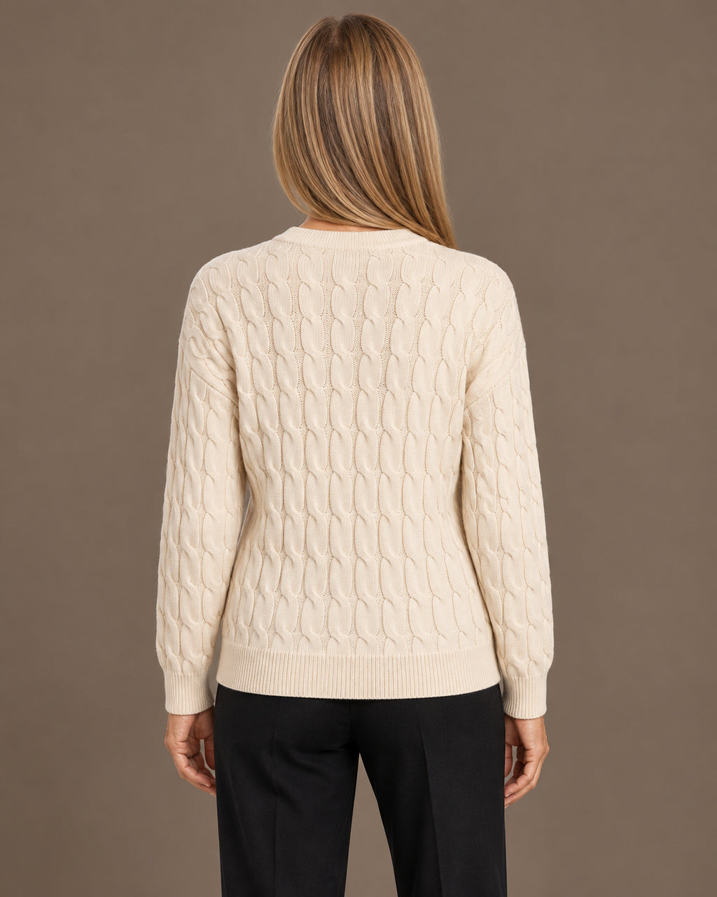 Tiffosi Abbigliamento Maglia a trecce con scollo a V 