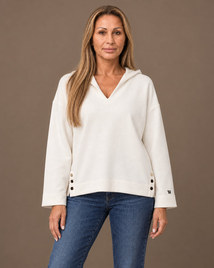 Tiffosi Abbigliamento Felpa corta con cappuccio 
