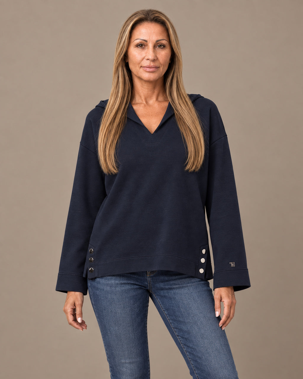 Tiffosi Abbigliamento Felpa corta con cappuccio 