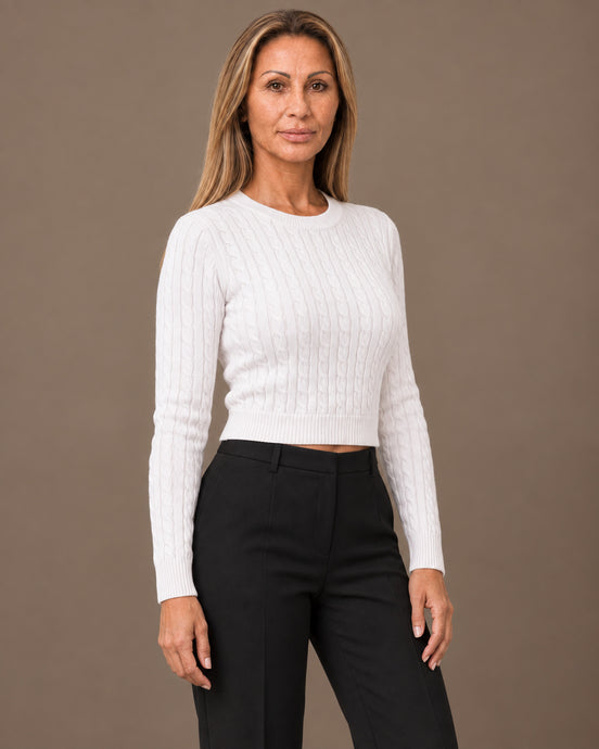 Tiffosi Abbigliamento Maglia corta girocollo a trecce 