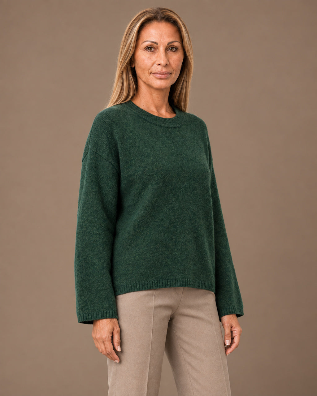 Tiffosi Abbigliamento Maglia ampia girocollo con spalle scese 