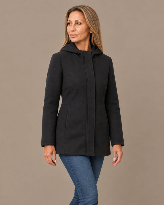 Tiffosi Abbigliamento Giacca corta e svasata con cappuccio 