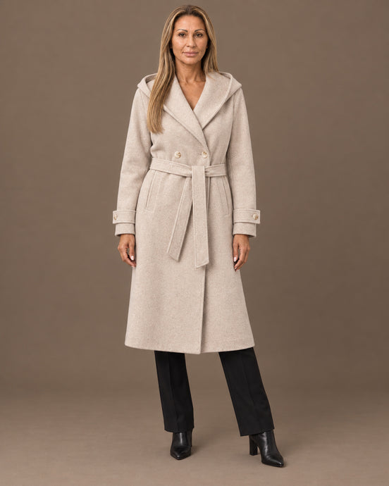 Tiffosi Abbigliamento Cappotto doppiopetto con cintura 