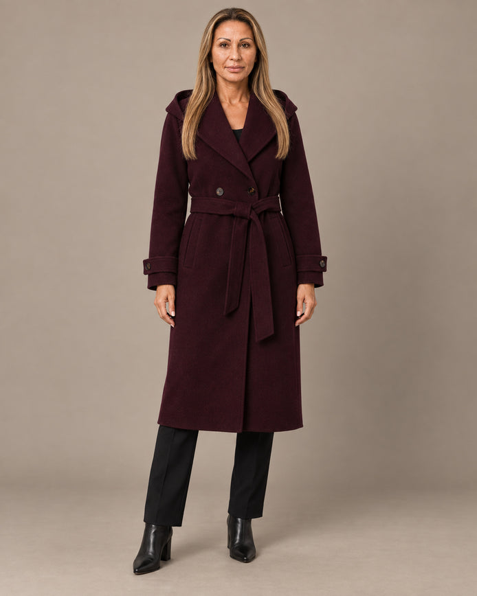Tiffosi Abbigliamento Cappotto doppiopetto con cintura 