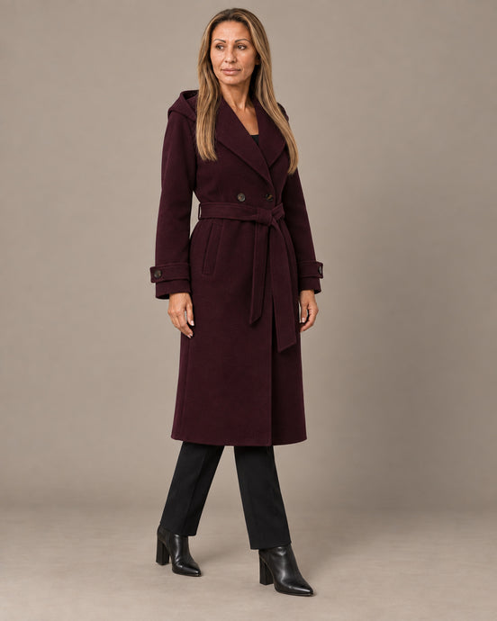 Tiffosi Abbigliamento Cappotto doppiopetto con cintura 