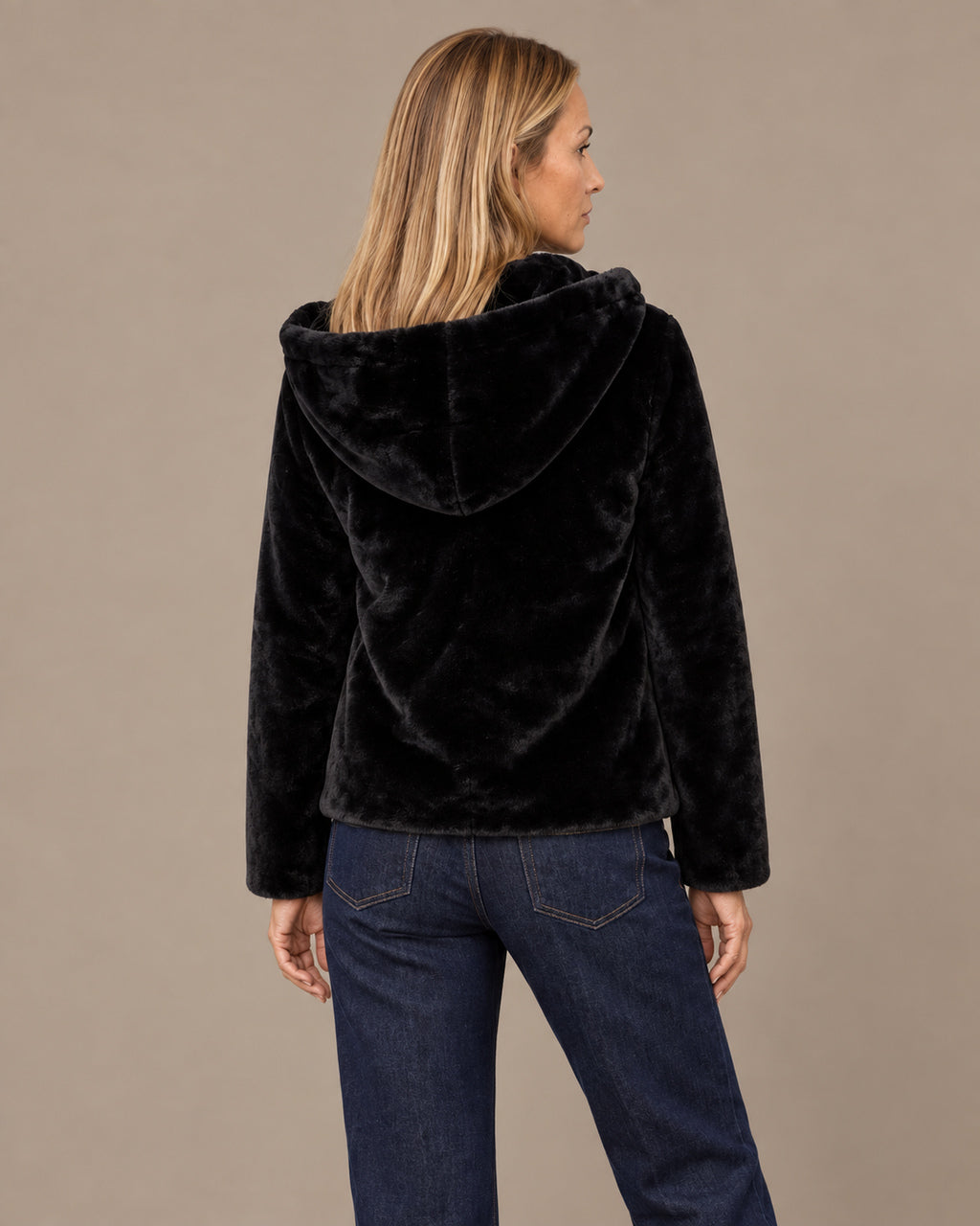 Tiffosi Abbigliamento Giacca corta effetto pelliccia 