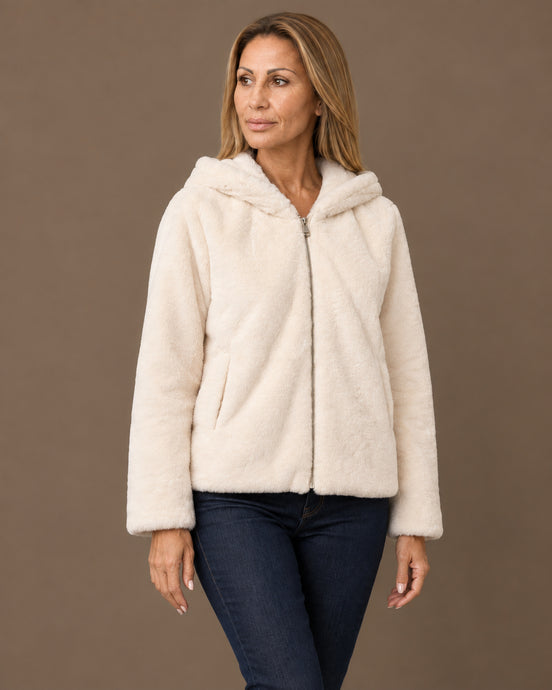 Tiffosi Abbigliamento Giacca corta effetto pelliccia 
