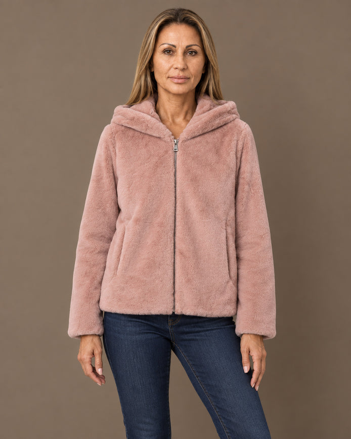 Tiffosi Abbigliamento Giacca corta effetto pelliccia 