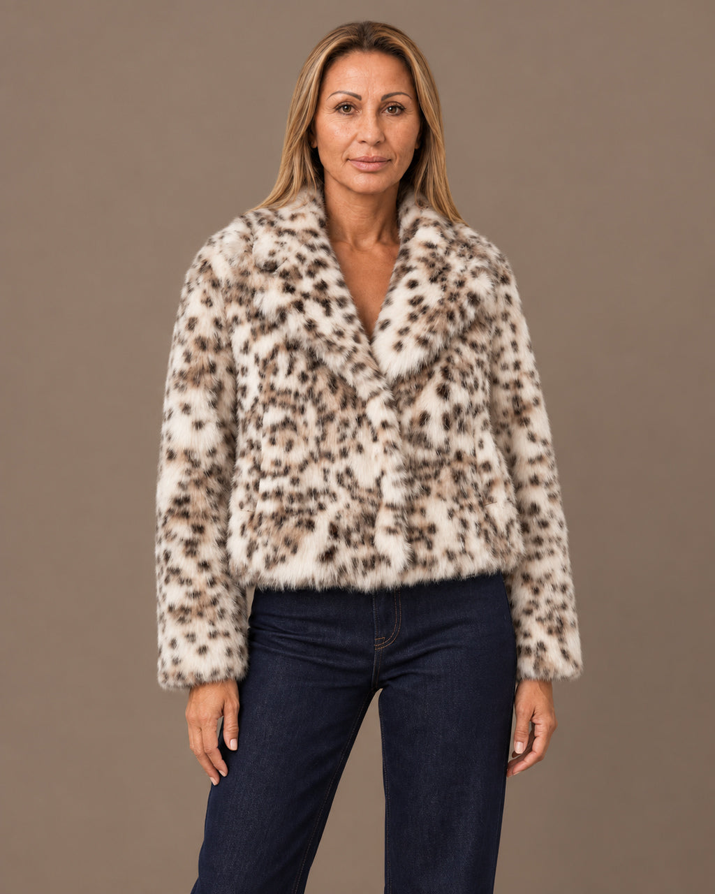 Tiffosi Abbigliamento Giacca corta leopardata 