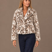 Tiffosi Abbigliamento Giacca corta leopardata 