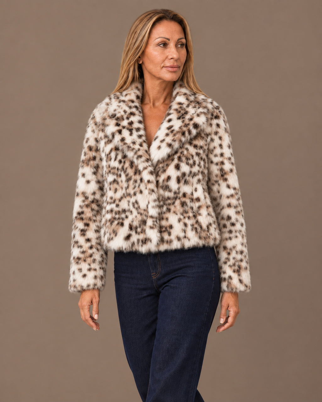 Tiffosi Abbigliamento Giacca corta leopardata 