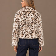 Tiffosi Abbigliamento Giacca corta leopardata 