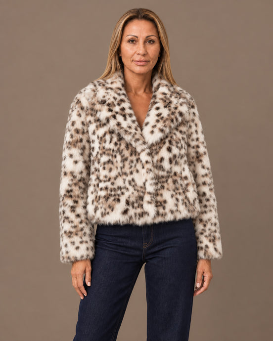 Tiffosi Abbigliamento Giacca corta leopardata 