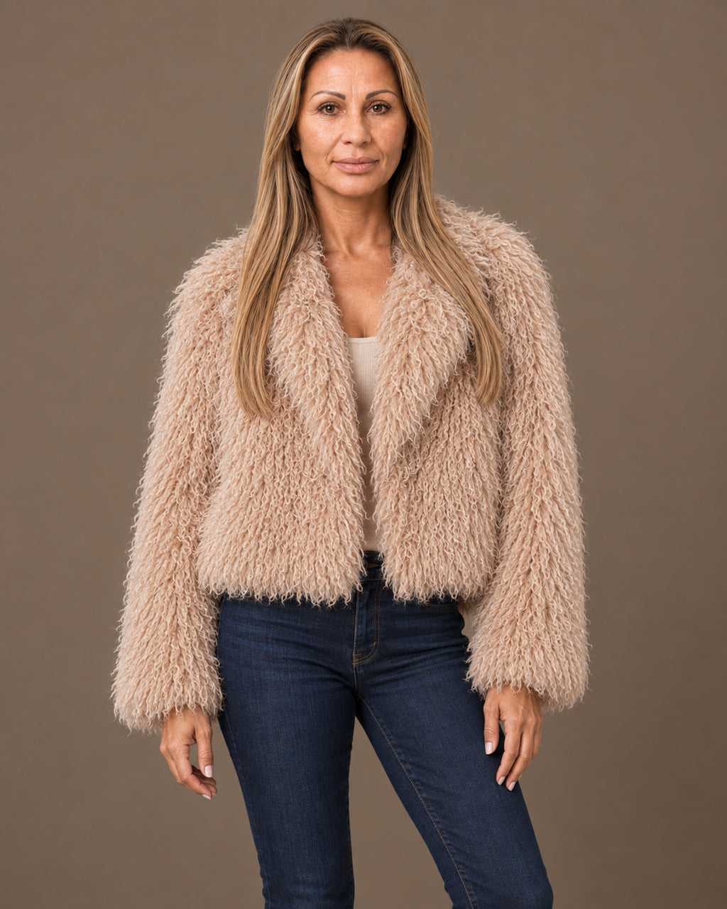 Tiffosi Abbigliamento Giacca a pelo lungo con revers 