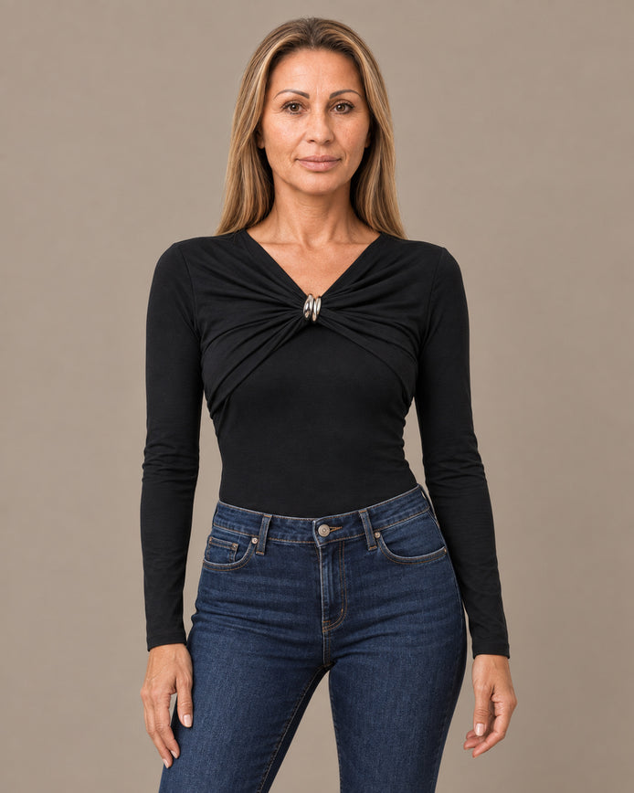 Tiffosi Abbigliamento Body con dettaglio arricciato 