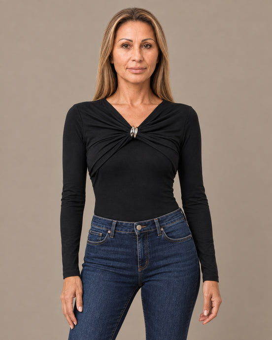 Tiffosi Abbigliamento Body con dettaglio arricciato 